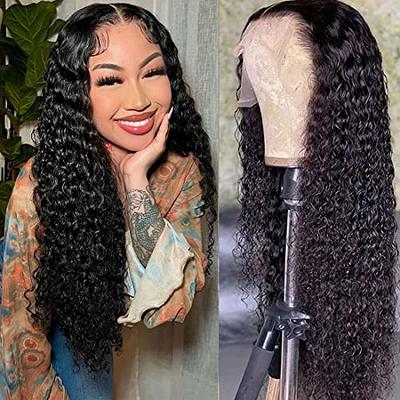 13x4 Deep Wave Lace Front Wigs Human Hair Pre Plucked Wigs for