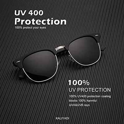KALIYADI Polarized Sunglasses for Men and Women Semi-Rimless Frame Driving  Sun glasses UV Blocking - Yahoo Shopping