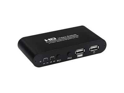 DiamondTiger KVM Switch Displayport 144Hz - Display Port Switch 2 Port,  Support 8K@60Hz, 4K@144Hz, DP 1.4, EDID for 2 Computers to Share 1 Monitor  and 3 USB Devices Like Keyboard Mouse Mic, Printer - Yahoo Shopping