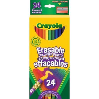 Crayola 24 Erasable Colored Pencils, White - Yahoo Shopping