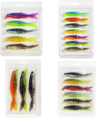 Delong Lures Fishing Lures Bass Set, 10 Pre-Rigged Weedless Swim