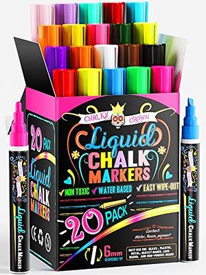 Wrapables Set of 24 Chalkboard Labels in Various Sizes, Fancy Rectangle  With Chalk Pen