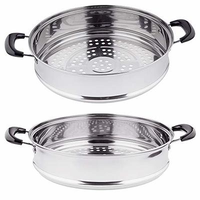 3 Tier Stainless Steel Steamer Pot For Cooking With Stackable Pan