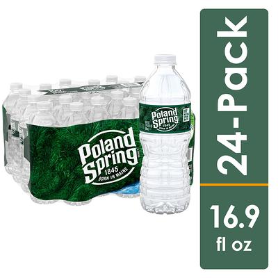 Poland Spring 100% Natural Premium Spring Water - Small, Mini 8 Fl Oz  Bottles | Pack of 24