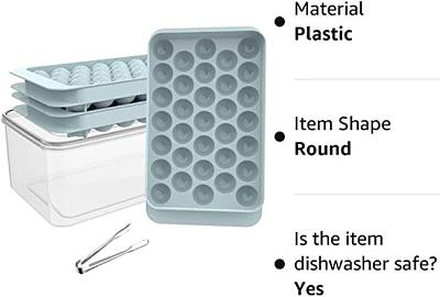 Ice Cube Trays With Lid & Bin Round Ice Mold Making for freezer 99 x 1in