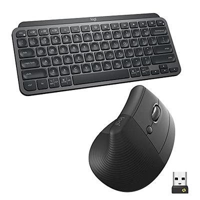 Wireless Keyboard and Mouse Combo - RGB Backlit, Rechargeable & Light Up  Letters, Full-Size, Ergonomic Tilt Angle, Sleep Mode, 2.4GHz Quiet Keyboard