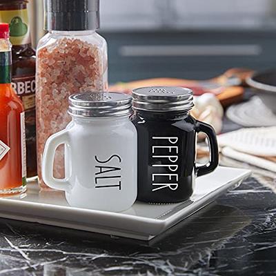 Black Salt and Pepper Shakers Set,Cute Salt and Pepper Shakers,For Black  Kitchen Decor and Accessories