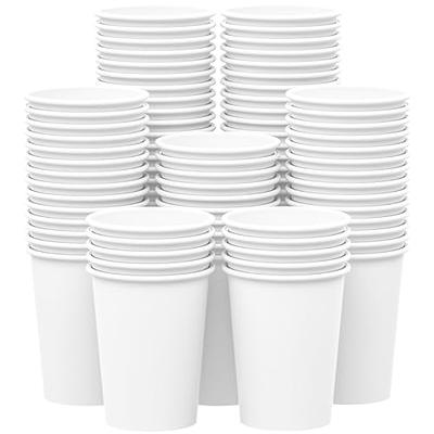 White Paper Cups Disposable Coffee Cups For Cold/Hot Drinks Party