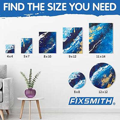 FIXSMITH 21 Pack Stretched Canvases, Multi Pack - 4x4, 5x7, 8x10