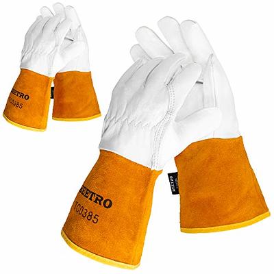 Work Gloves Leather Men Women Large Glove Gardening Tig/Mig Welding  Construction