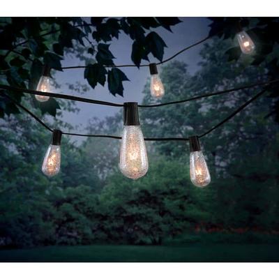 Hampton Bay 24-Light 48 ft. Indoor/Outdoor String Light with S14 Single  Filament LED Bulbs 10328 - The Home Depot