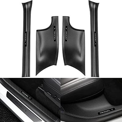 Tesla Model Y Rear Inside Door Sill Guard Protectors, ABS, 2020-2023