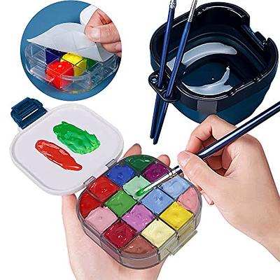  PRACHY Paint Brush Cleaner Rinse Cup, 3-in-1 Paint Brush Rinser  with Paint Brush Holder and Paint Puck, Paint Brush Cleaner Tool for  Acrylic, Watercolor and Water-Based Mediums