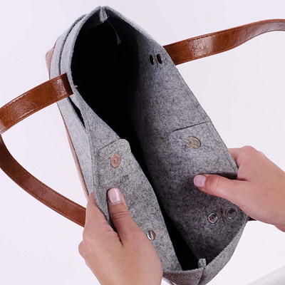 Magnetic Button Vegan Leather Bag Closure 