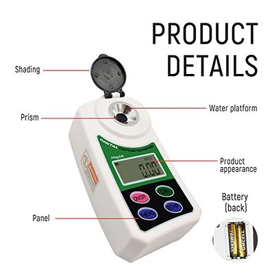HOJILA Digital Brix Refractometer Brix Meter Pocket Refractometer with ATC  for Sugar Content Test, Range 0~55% Brix - Yahoo Shopping