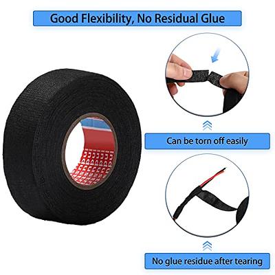 Wire Harness Tape Flame Retardant Black Fabric Tape Adhesive Cloth Tape For  Car Cable Harness Wiring Loom Protection