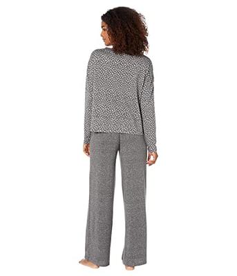 Karen Neuburger womens Cozy Lounge Pajama Set, Charcoal Painted Spot,  Medium US - Yahoo Shopping
