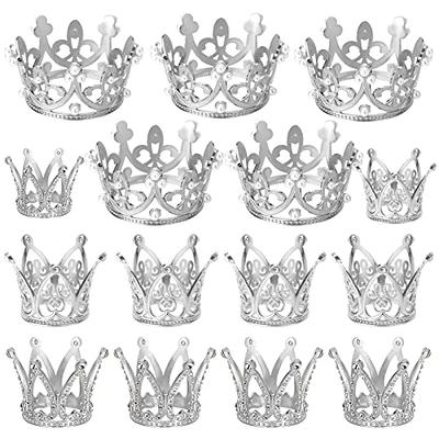 27 PCS Gold Crown Cake Topper Mini Crown Crowns for Flower Bouquets  Glittering Metal Queen Crown for Girls Lady Bridal Wedding Vintage Cake  Decoration