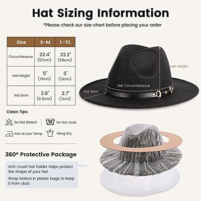 LIDHAY Big Wide Brim Fedora Hats for Women Men Western Suede Hat Panama Hat Outdoor  Hats 015 Black - Yahoo Shopping