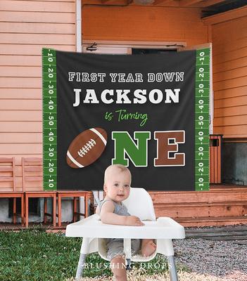 First Birthday Football Banner One Football Banner Football Party