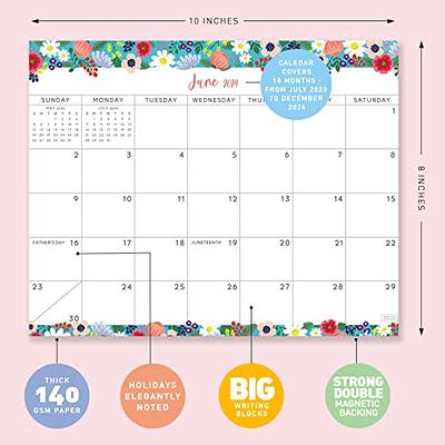 2024-2025 Magnetic Calendar - Magnetic Calendar for Fridge from July 2024 -  December 2025, Magnetic Monthly Calendar, 8 × 10, Tear-off Pad, Blocks