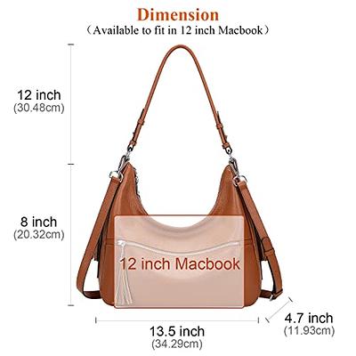 QOECI Genuine Leather Tote Bag for Women with Zipper Large Women's Shoulder  Handbags Designer Crossbody Bags Top Handle Purse