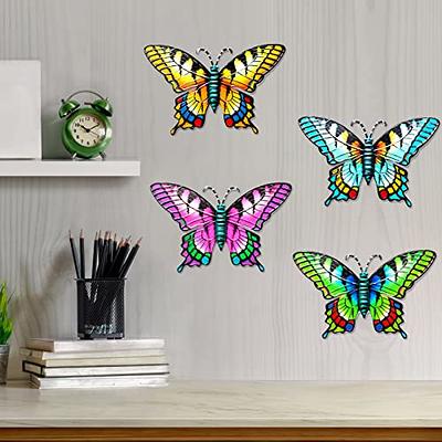 Metal Butterfly Wall Decor, 3D Butterflies Wall Decor Sculpture Butterfly  Hanging Wall Decor Sculpture Butterflies Wall Sculpture for Garden Yard  Decoration(4 Pack) - Yahoo Shopping