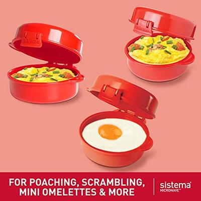 Rapid Egg Cooker | Microwave Scrambled Eggs & Omelettes in 2 Minutes |  Perfect for Dorm, Small Kitchen, or Office | Dishwasher-Safe,  Microwaveable, 