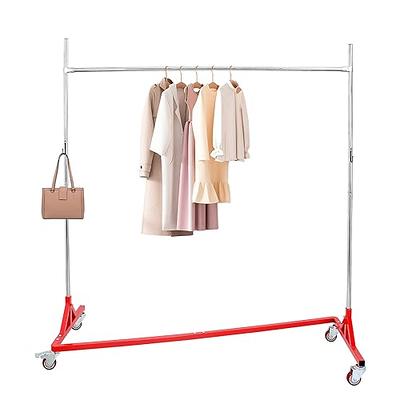 VEVOR Z Rack, Industrial Grade Z Base Garment Rack, Height Adjustable  Rolling Z Garment Rack, Sturdy