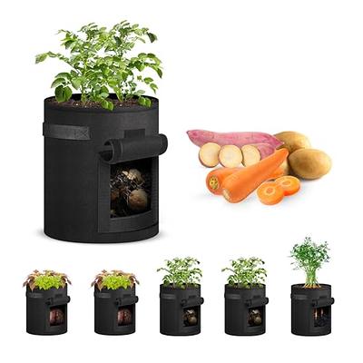  Potato Grow Bags,4-Pack 10 Gallon Carrot Grow Bag