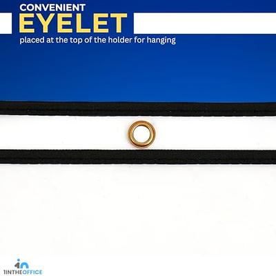 6pcs Extra Large Dry Erase Pocket Sleeves With Reinforced Eyelet