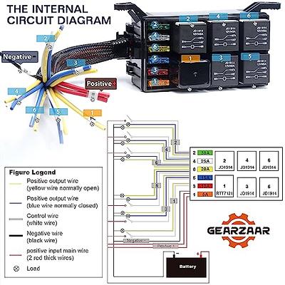 Automotive fuse relay box FUSEBOX Socket 12v 24v universal with terminals