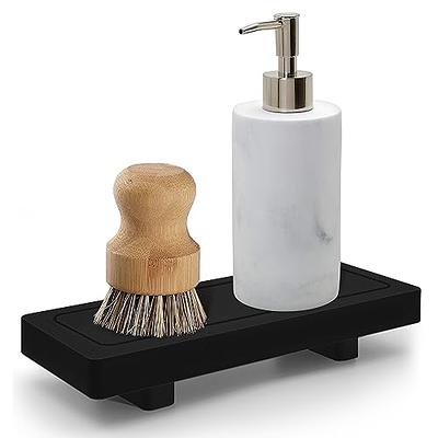 Gaussra Kitchen Soap Dispenser Set with Silicone Tray - Brushed Nickel,  Stainless Steel Glass Soap Dispenser Bathroom, Modern Farmhouse Decor,  Refillable Hand Dish Soap Dispenser for Kitchen Sink - Yahoo Shopping