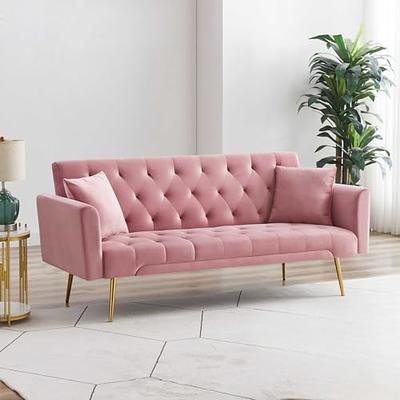 Modern Convertible Memory Foam Futon Sofa Bed with Converting the Armrests  and Backrests, Foldable Sleeper Couch - Yahoo Shopping