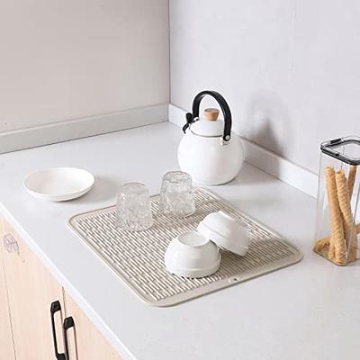 1PC Dish Drying Mats for Kitchen Counter-Silicone Dish Drying Mat