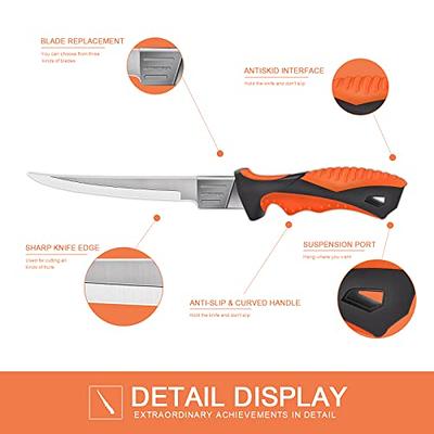 SYDZK Fishing Knife,Fishing Filet & Bait Knives, Interchangeable