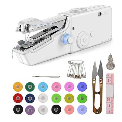 Handheld Sewing Machine, Portable Mini Manual Stitching Machine For Clothes  Fabrics Diy Home Travel