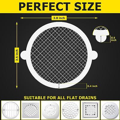 Disposable Shower Drain Hair Catcher Square Mesh Sticker 25 Pack