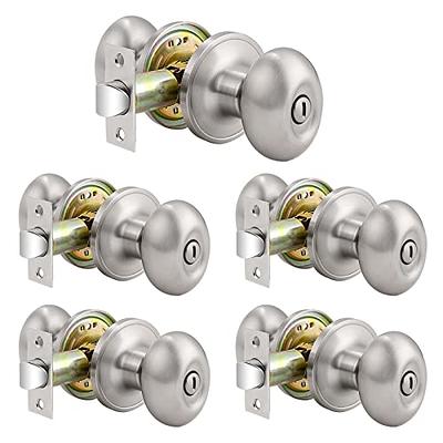 coolnews Passage Gold Door Knobs Interior, Heavy Duty Square Door