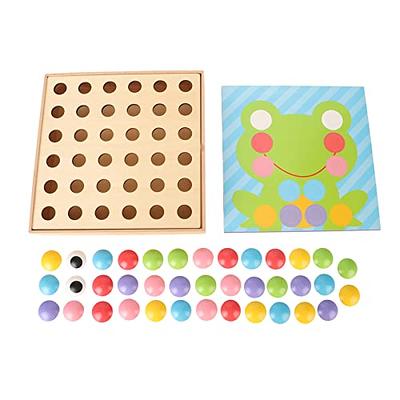 banapoy Toddlers Button Art to-y, 38Pcs Kids Color Matching Mosaic