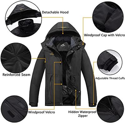 GOXIANG Winter Jackets for Men Waterproof Snow  