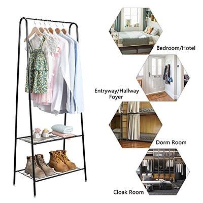 Free-Standing Closet Organizer Heavy Duty Clothes Closet Portable