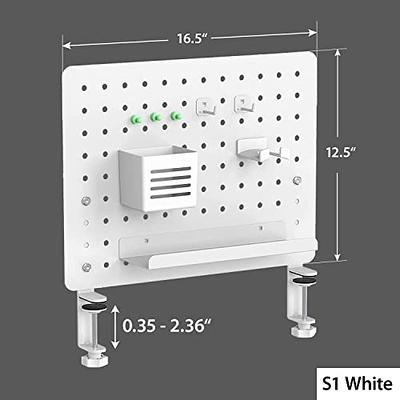  G-PACK PRO Clamp-on Desk Pegboard, Standing Desk Accessories  for Office, Gaming Desk Organizer, Privacy Panel for Desk, Work Desk  Organizer, 16.5 x 12.5-inch, S1 Black : Office Products