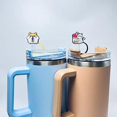 Kleeblatt Cat Straw Covers Cap, 8pcs Cute Silicone Straws Tips Cover  Reusable, Straw Toppers For Tumblers, Suitable for 1/4~1/3 IN Drinking  Straws