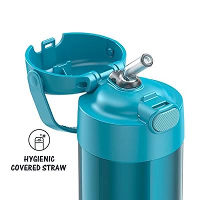 THERMOS FUNTAINER 12 Ounce Stainless Steel Vacuum Insulated Kids Straw  Bottle, Teal - Yahoo Shopping