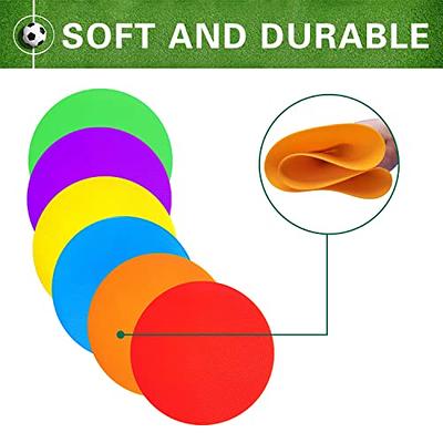 12Pcs Colored Spot Marker Non-Slip Agility Markers Flat Cones Dots For  Football Basketball Training Dance Practice