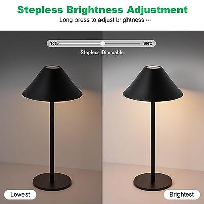 Bojim Cordless Lamp Battery Powered Small Lamps for Nightstand Modern  Minimal