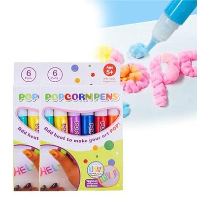 Magic Popcorn Pens Colour Puffy Drawing Pens DIY 3D Art Safe Pen Paint Pen  for Greeting Birthday Cards Kids Christmas Gifts - AliExpress