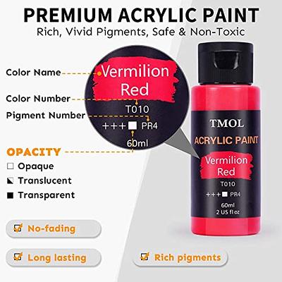 Acrylic Paint Set, 48 Colors (2 oz/Bottle) with 12 Art Brushes, Art  Supplies for Painting Canvas, Wood, Ceramic & Fabric, Rich Pigments Lasting  Quality for Beginners, Students & Professional Artist - Yahoo Shopping