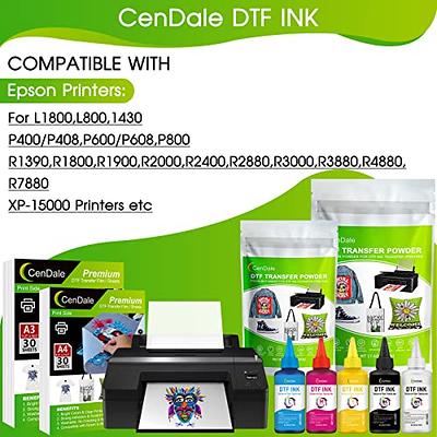 CenDale Premium DTF Ink 1500ML - DTF Transfer Ink for PET Film